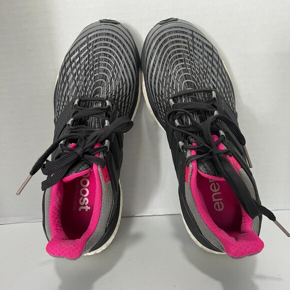 Adidas Energy Boost Womens Size 7.5 Gray Pink Shoes Sneakers Running BB3456 - Picture 7 of 10
